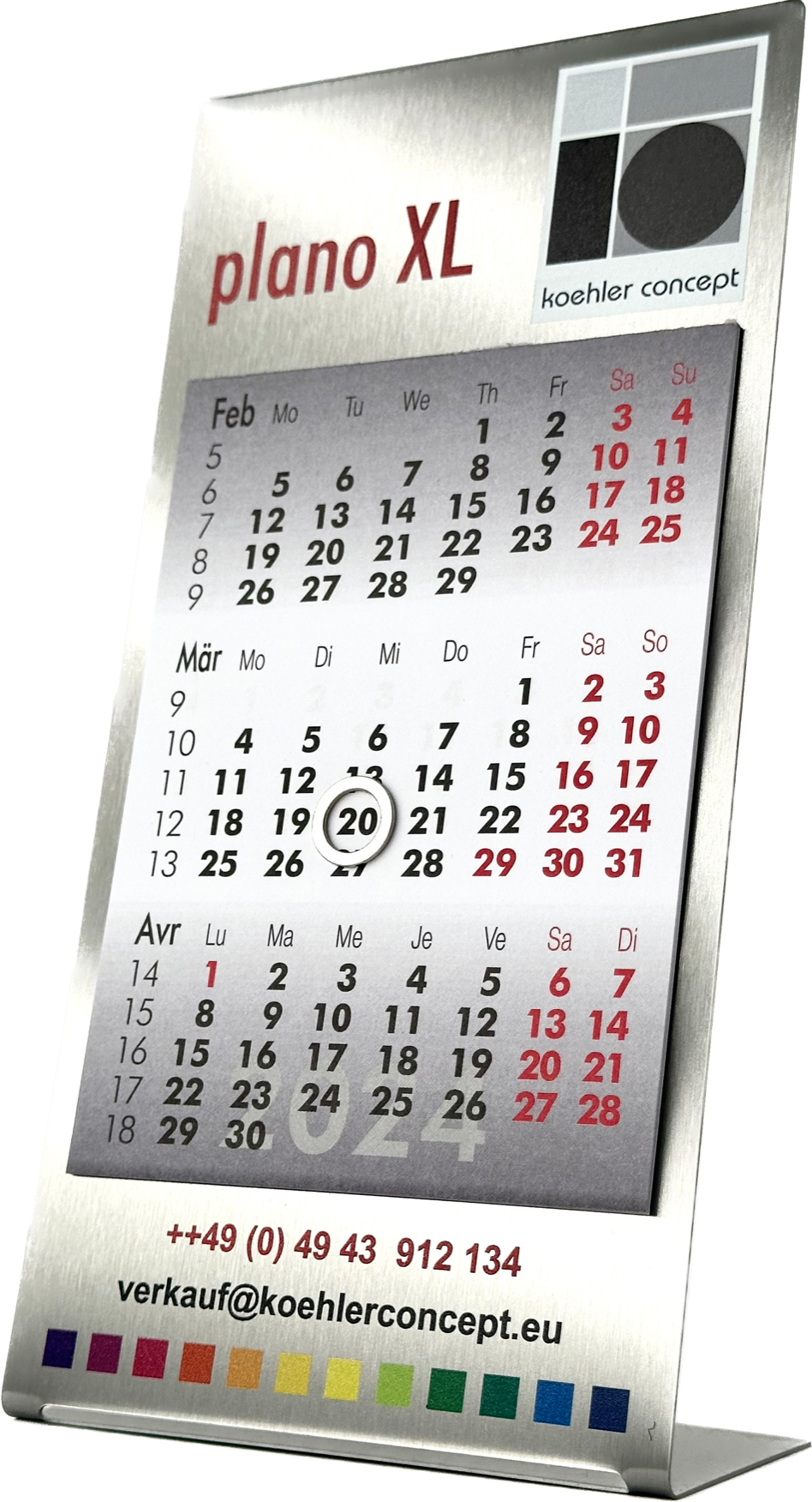 Plano Tischkalender 2022