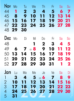 Ersatzkalendarium Plano Tischkalender